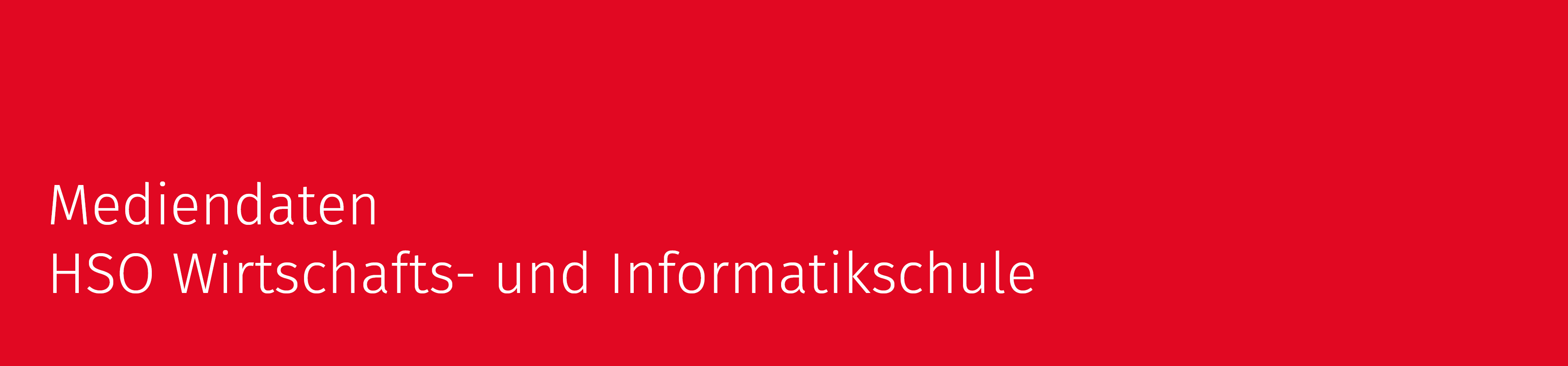 Allgemeines Pressematerial HSO - HSO Wirtschaftsschule Schweiz